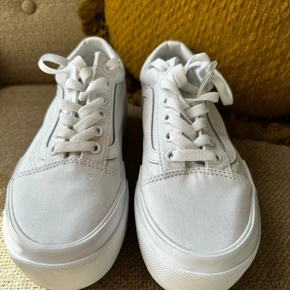 White Platform Sneakers - Picture 11 of 15